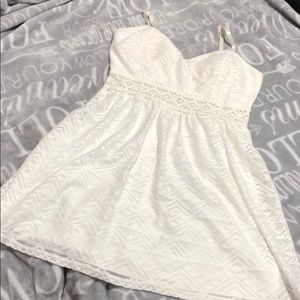 White spaghetti strap dress